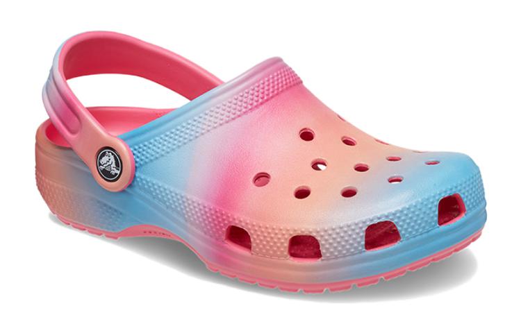 (GS) Crocs Classic Color Dip Clogs 'Pink Blue Orange' 209041-6WA