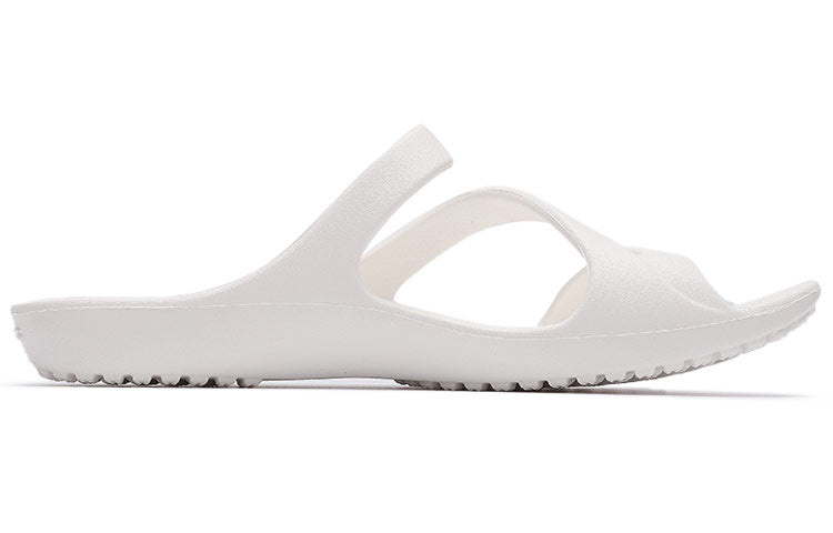 (WMNS) Crocs White Slippers 206756-100