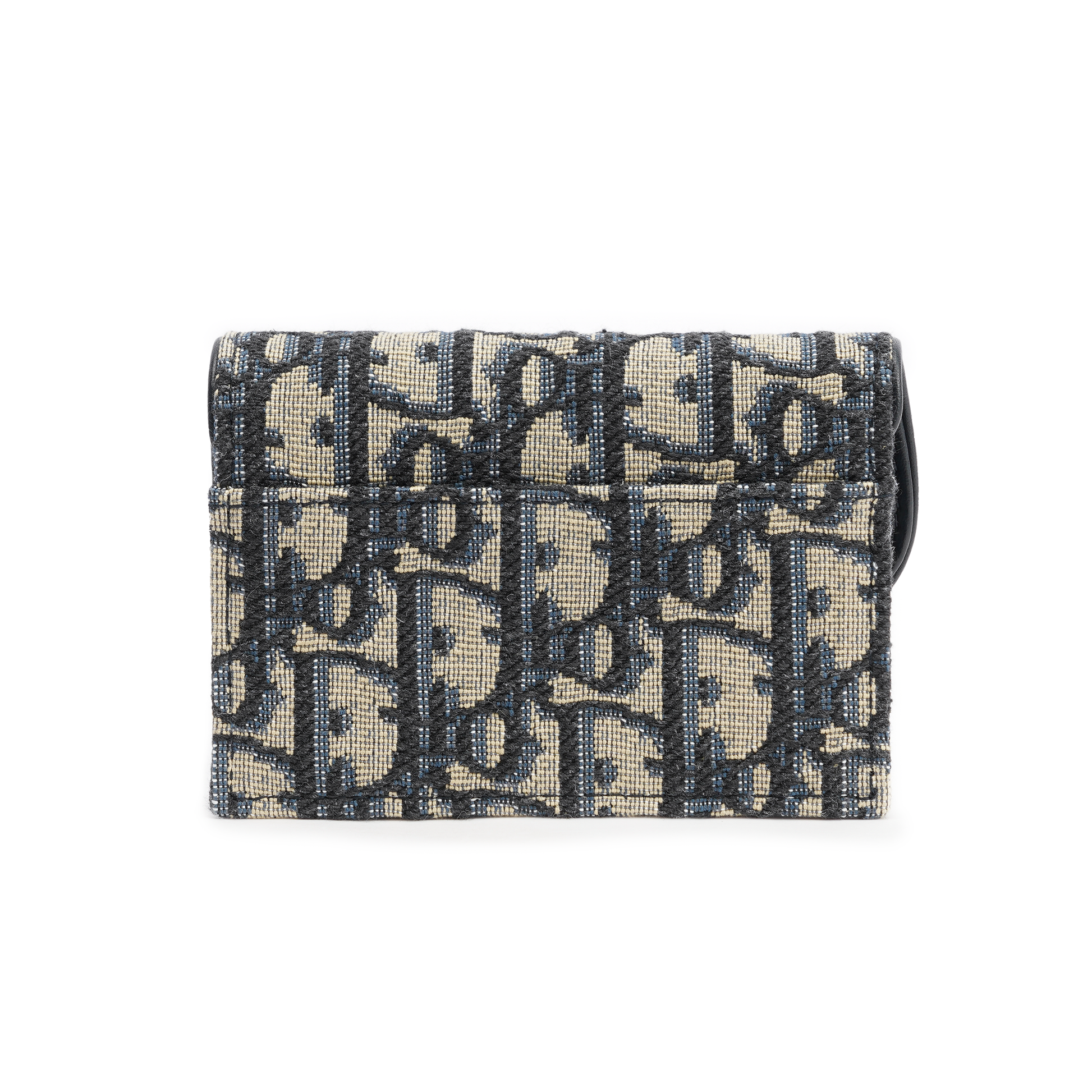 (WMNS) DIOR Saddle Flap Card Holder 'Blue Oblique Jacquard' S5611CTZQ-M928
