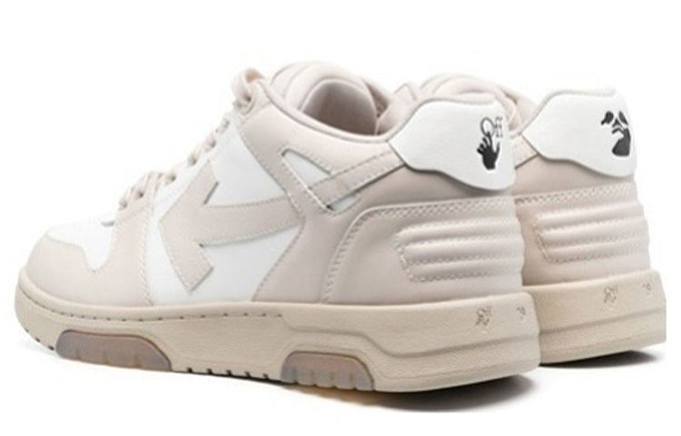 Off-White Out Of Office Low-Top Sneakers 'Beige White' OMIA189C99LEA0016101