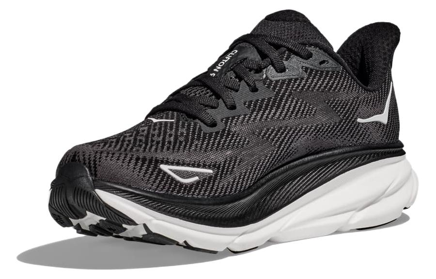 (WMNS) HOKA ONE ONE Clifton 9 Wide 'Black White' 1132211-BWHT