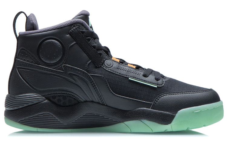 Li-Ning Basketball Shoes 'Black Mint Green' AGBR081-2