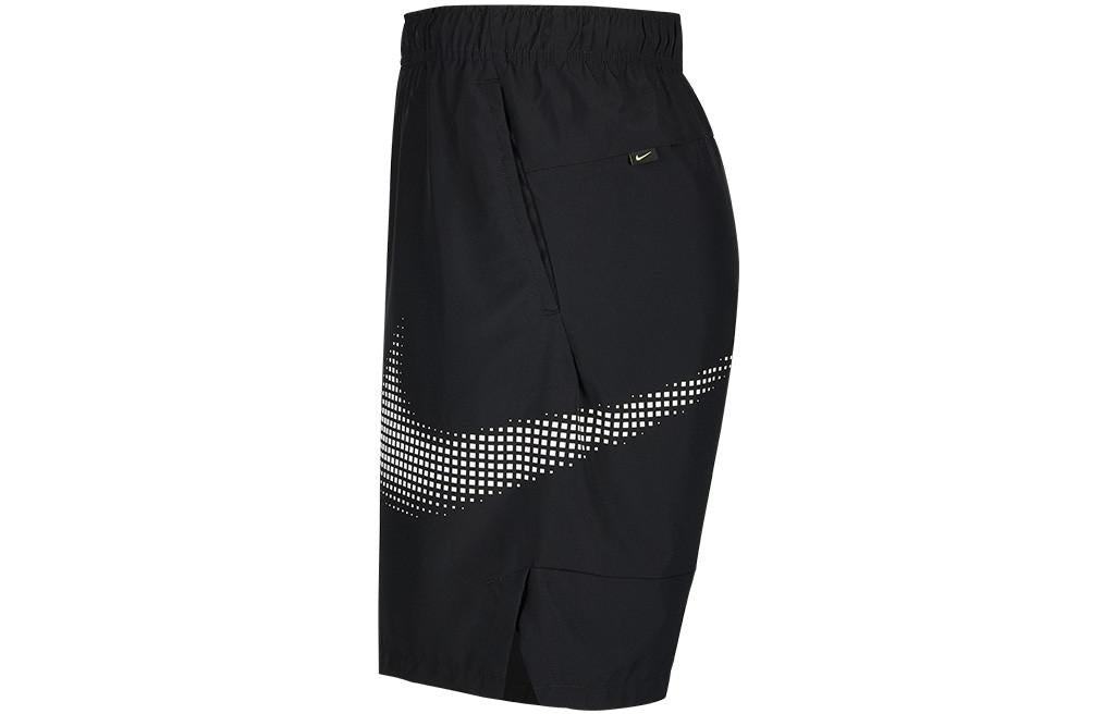 Nike DRI-FIT Logo Printing Elastic Waistband Shorts Black DX6306-010