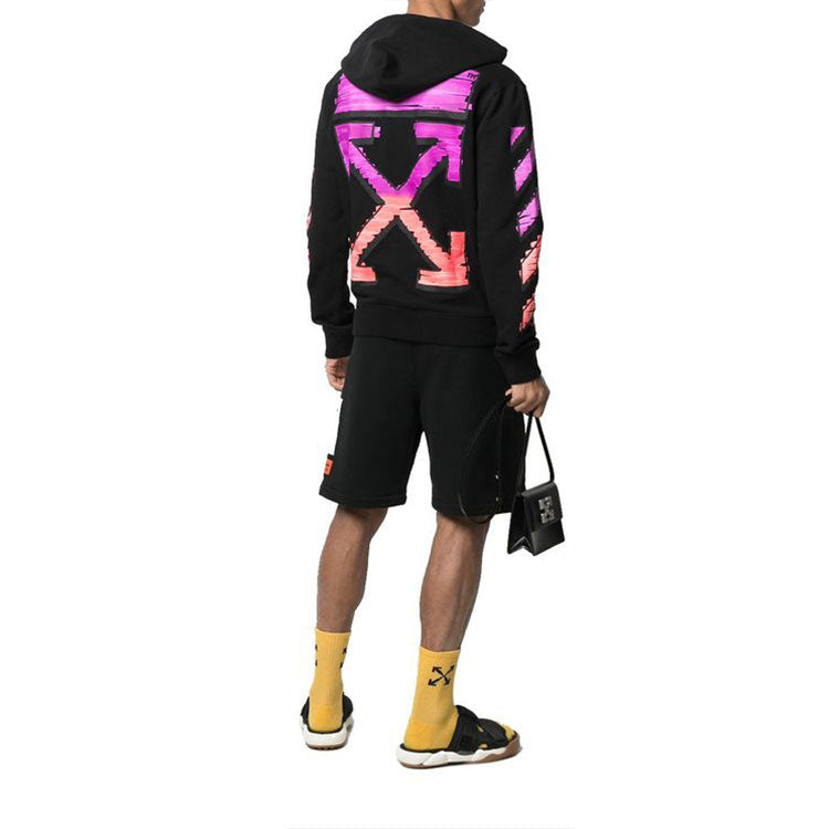 Off-White FW21 Large Arrow Printing Pattern Jacket Version Black OMBE001R21FLE0021032-1