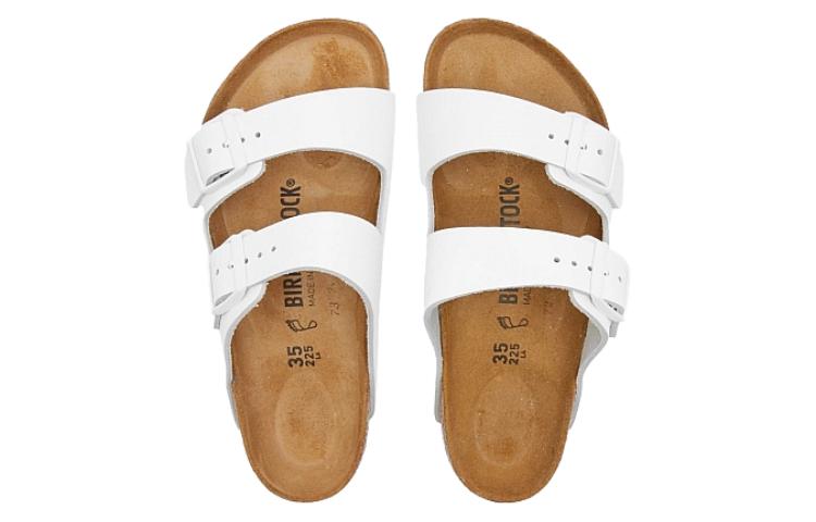 Birkenstock Arizona Natural Leather Sandals 'White' 1025048