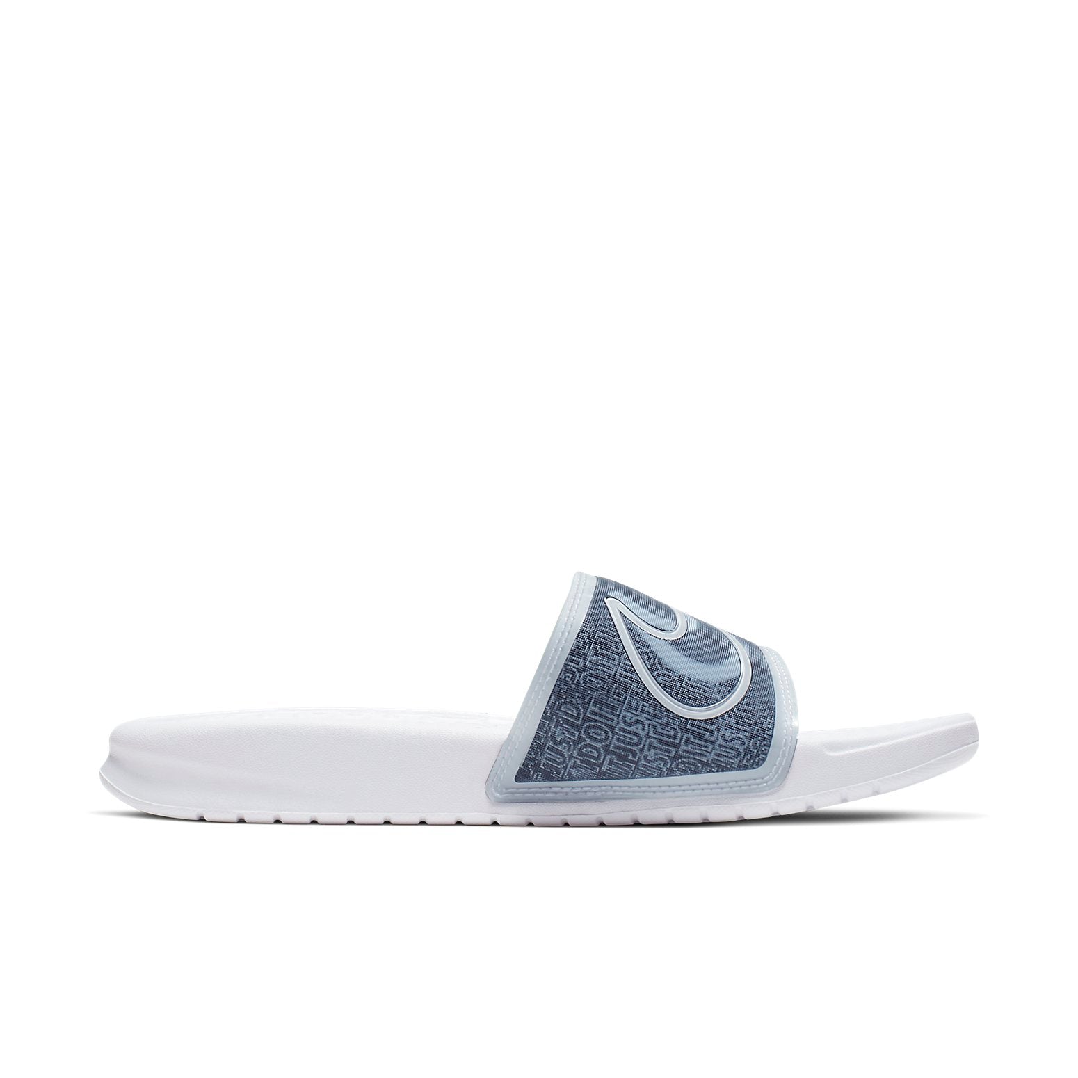 (WMNS) Nike Benassi LX White Blue Slippers 'White Blue' BQ5173-100