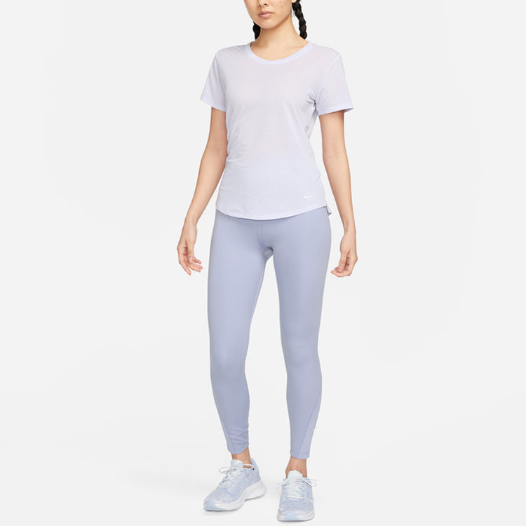 (WMNS) Nike Dri-FIT One Breathe Short-Sleeve Top 'Purple' DX0132-536
