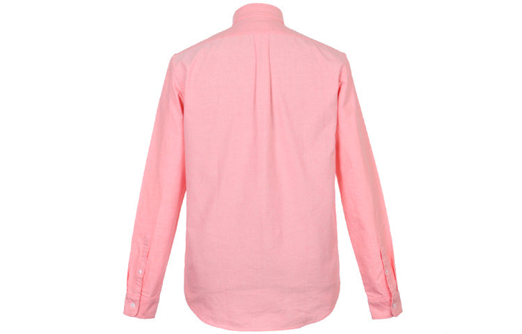 Men's KENZO Cotton Long Sleeves Casual Orange Pink Shirt FA55CH4001LD-36