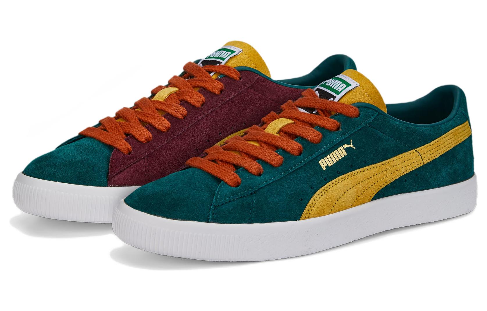 PUMA Suede VTG Teams 'Varsity Green Mustard' 386581-01