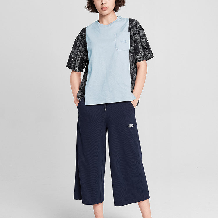THE NORTH FACE SS20 cashew Splicing Loose Blue 497W-HK3