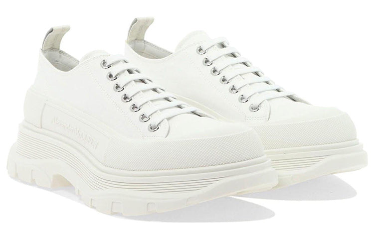 Alexander McQueen Tread Slick Low Lace Up Shoes 'White' 705660W4MV29000
