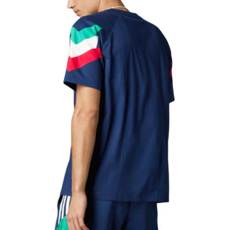 adidas Italy Originals T-Shirt Asia Sizing 'Blue' IY4631