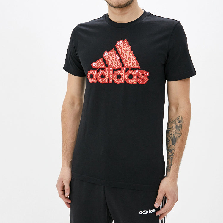 adidas Football Soccer/Football Sports Short Sleeve Black FJ4561