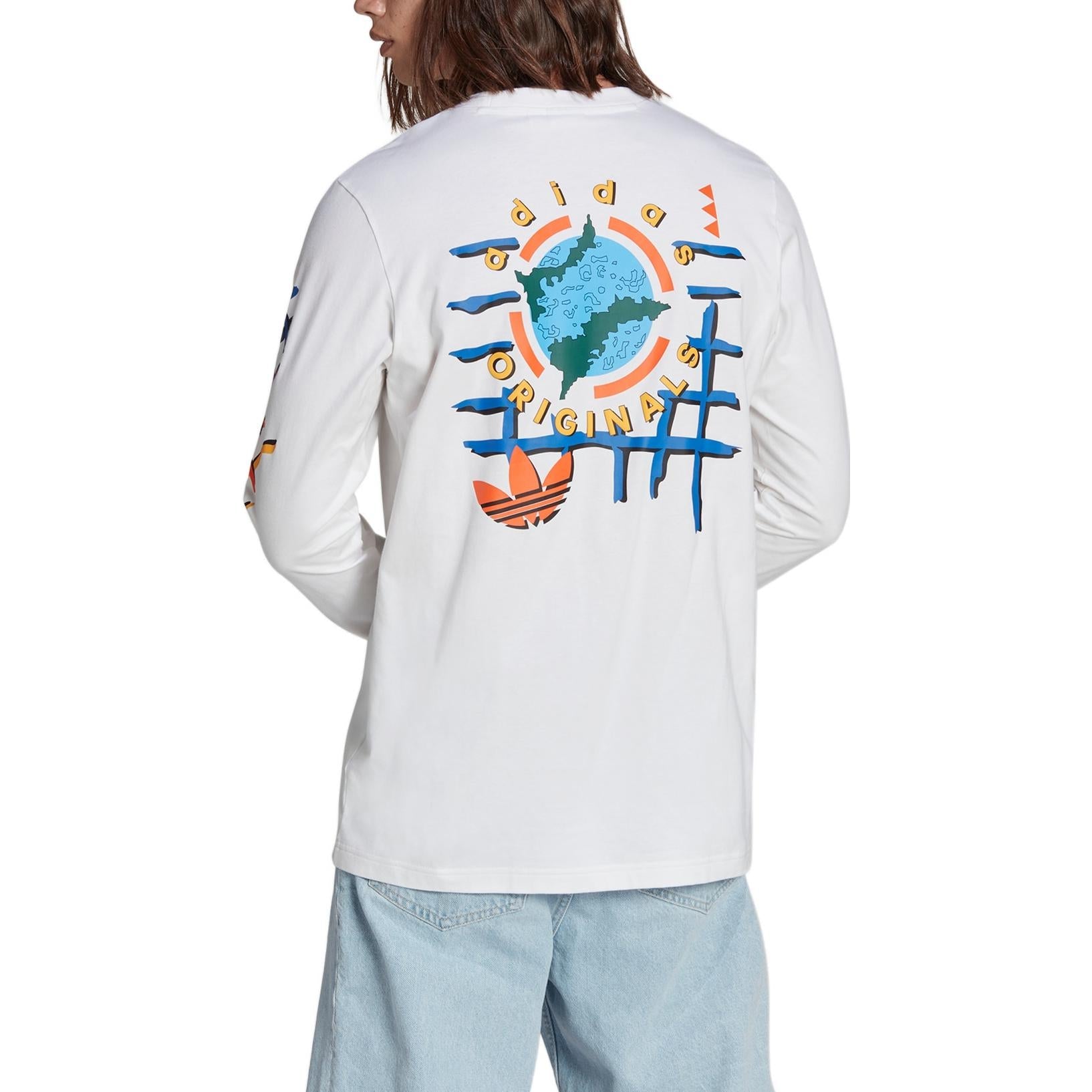 adidas originals Wander Hour Long Sleeve Tee 'White' II8468