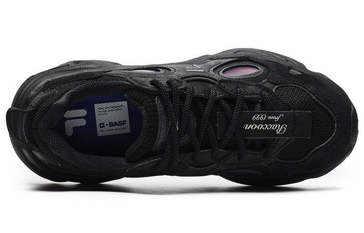 (WMNS) FILA FUSION Raccoon Sneakers 'Black Purple' T12W241117FBP
