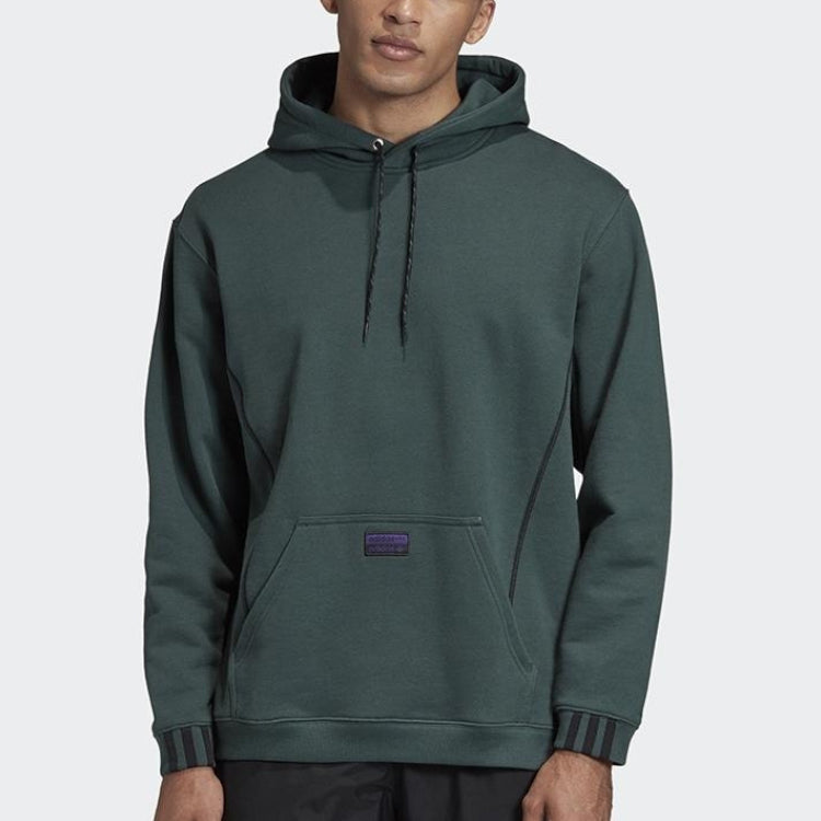 adidas originals D Hoody Grp logo Sports Pullover Dark Green GD9320