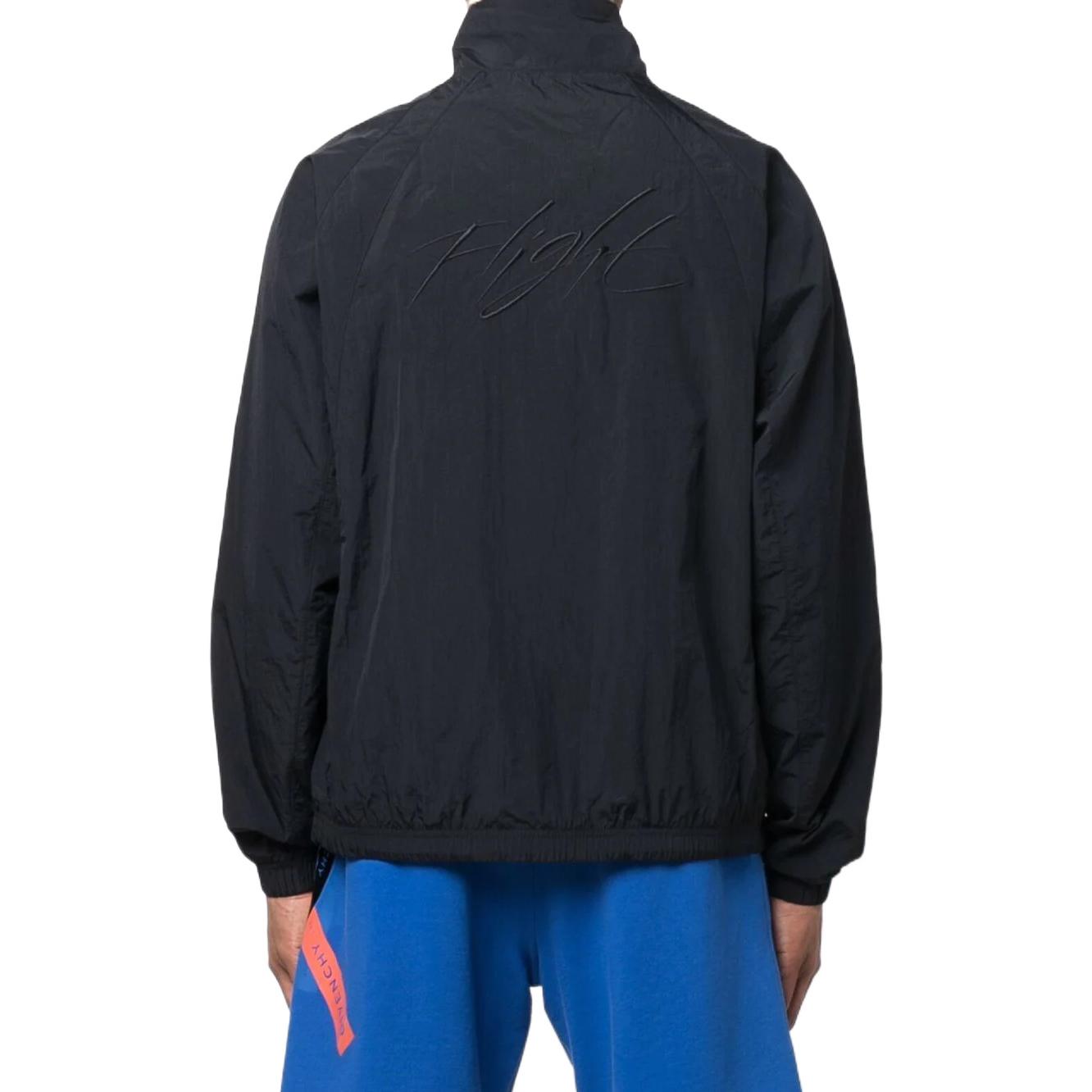Air Jordan Metallic Zipper Sports Jacket Men's Black DH9037-010