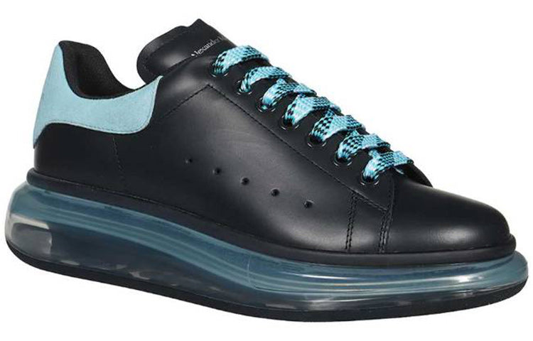 (WMNS) Alexander McQueen Oversized Sneakers 'Black Light Blue' 666893WHXMA1136