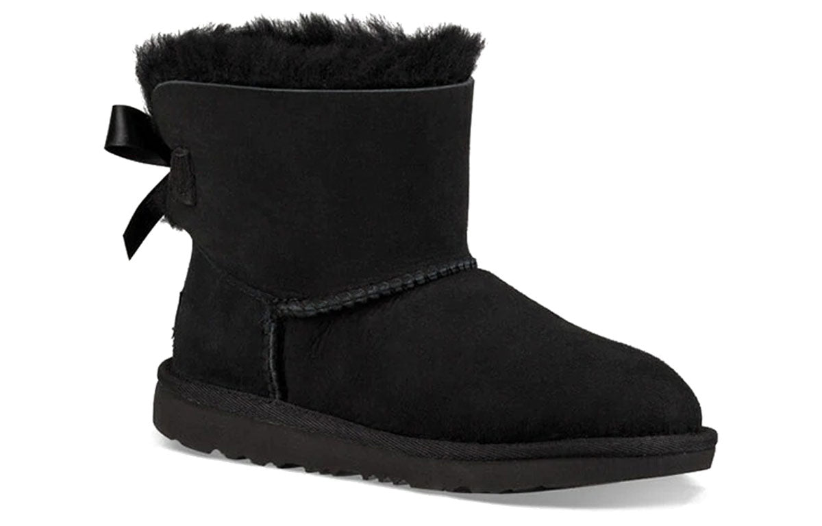 UGG Mini Bailey Bow II Snow Boots Big Boys Black 1017397K-BLK