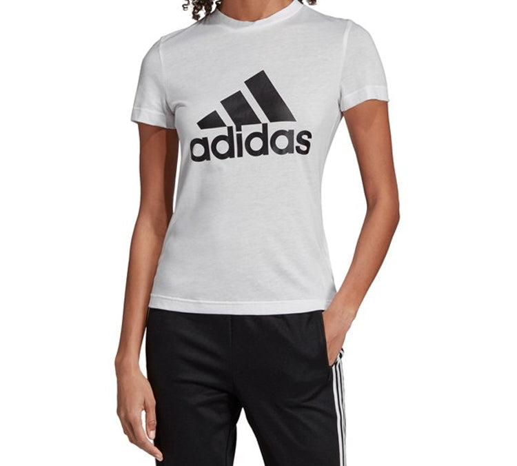 (WMNS) adidas Logo Alphabet Printing Sports Short Sleeve White DZ0013