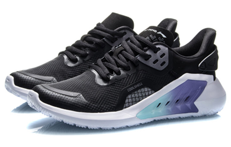 (WMNS) Li-Ning Sport Leisure 'Black White Blue' AGLQ088-2