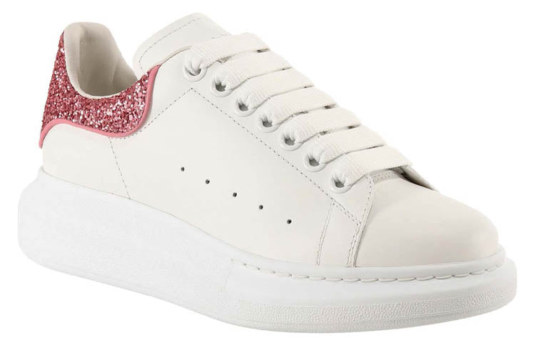 (WMNS) Alexander McQueen Oversized Sneaker 'Beige Pink Glitter' 558945WIA4Y9414
