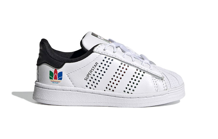 (TD) adidas Superstar 'Colorful Trefoil - Cloud White' FX7454