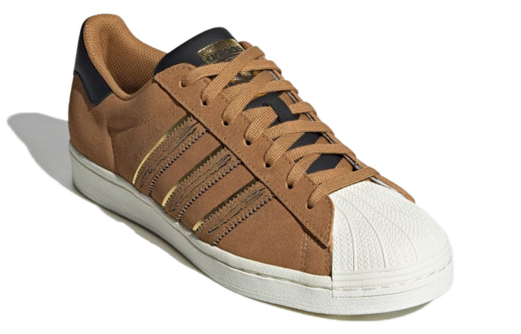 adidas originals Superstar CNY 'Brown White Black' GX2154