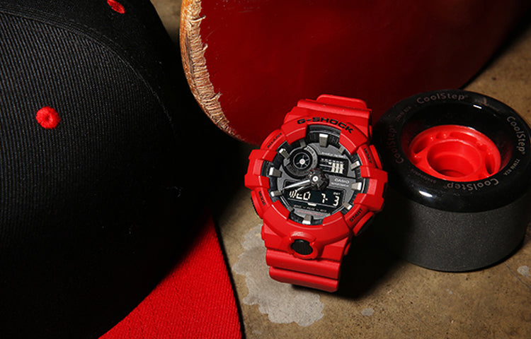 CASIO G-Shock Analog-Digital 'Red' GA-700-4APR