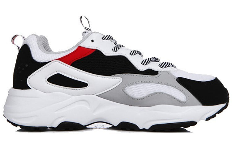 FILA Ray Tracer Low Chunky Shoes Black/White/Red FS1SIB1180X_WBK