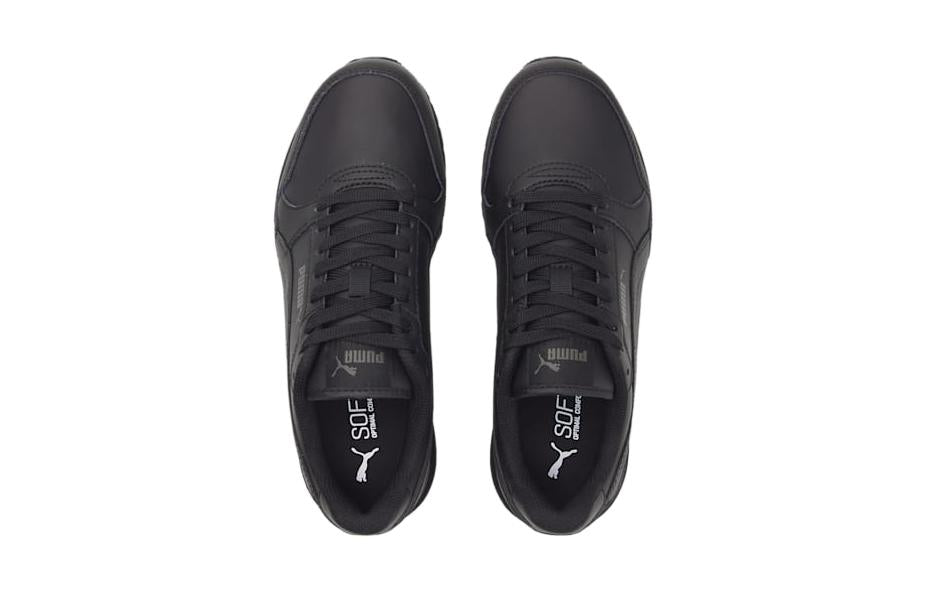 (GS) PUMA ST Runner V3 Leather Shoes 'Triple Black' 384904-01