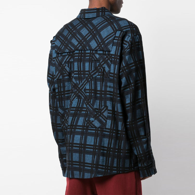 Off-White SS20 Arrows Flannel Checked Shirt OMGA098S20H480203000
