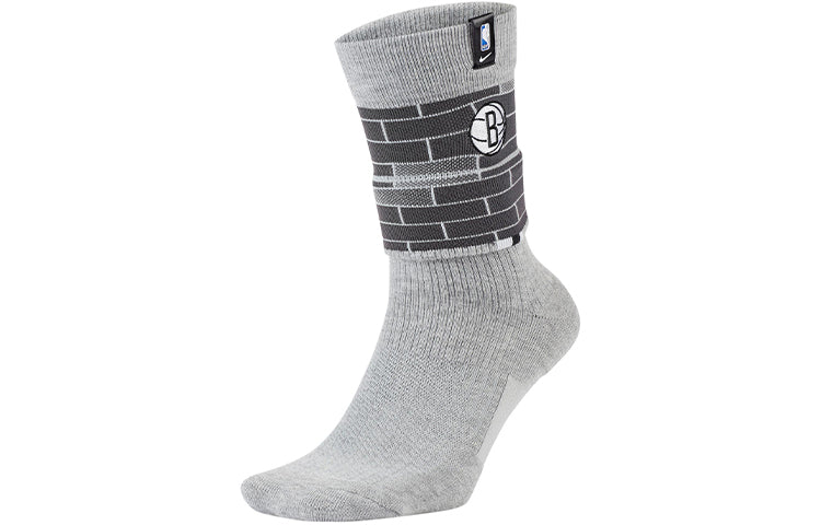 Nike Brooklyn Nets Courtside NBA Sports Socks Gray CK6891-063