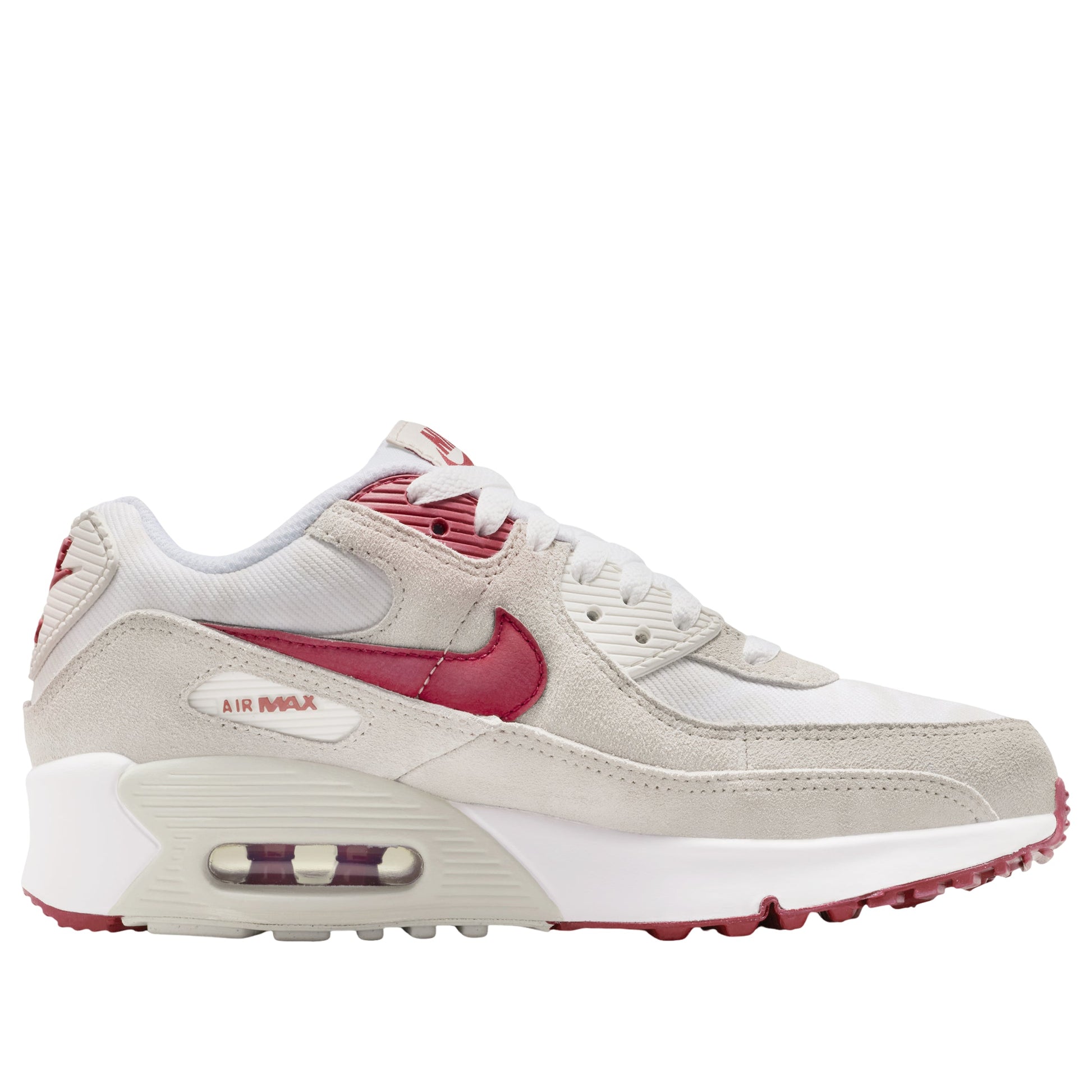 (GS) Nike Air Max 90 SE 'White Light Bone Crimson' II0742-100