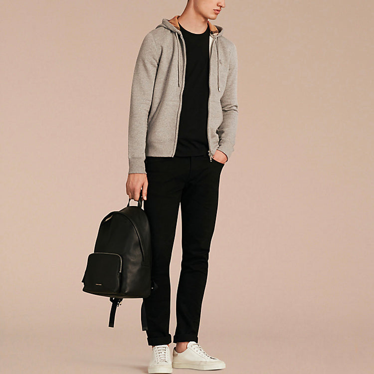 Burberry Classic hooded Long Sleeves Jacket Gray 40155601