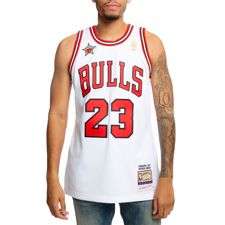 Mitchell & Ness NBA AU 97 23 AJY4CP19027-CBUWHIT97MJO