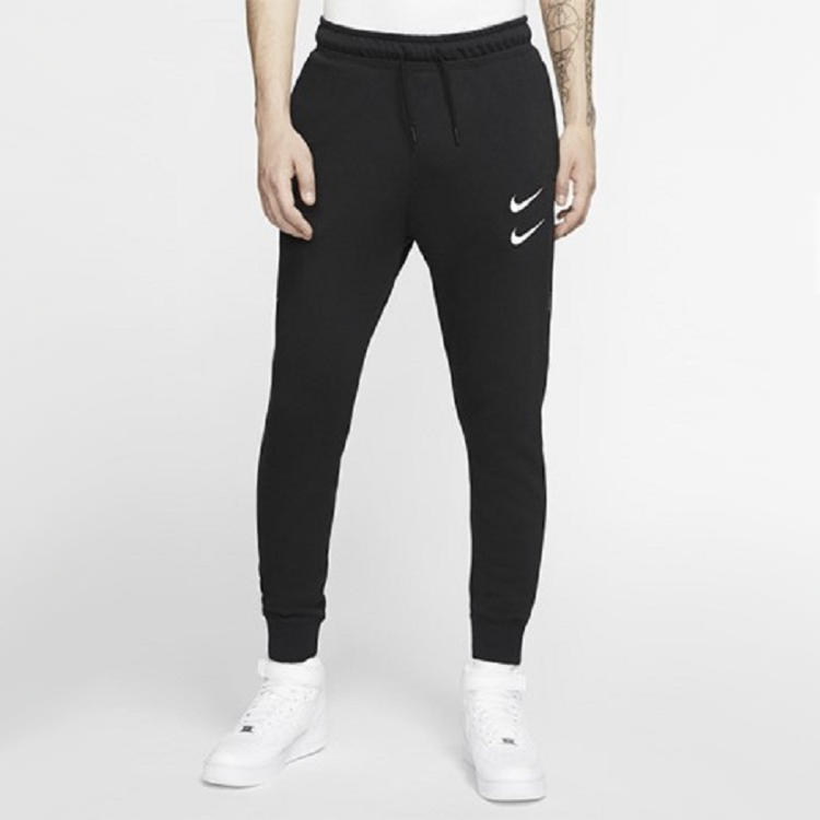 Nike Sportswear Swoosh Slim Fit Casual Sports Long Pants Black CJ4881-010