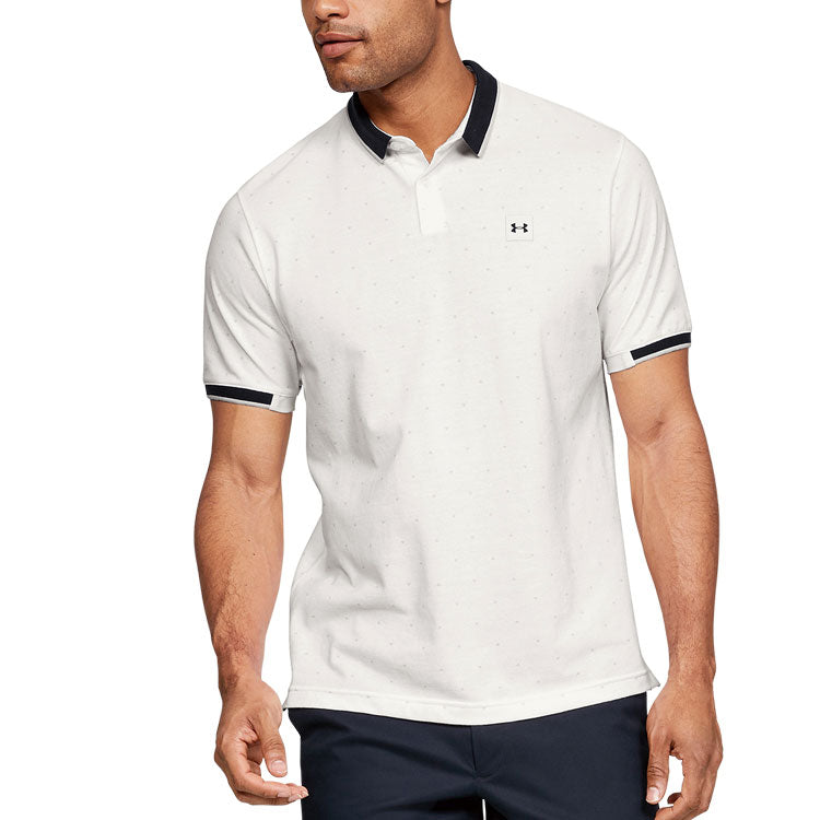 Under Armour Ace Novelty Polo Shirt 'White Black' 1345621-112