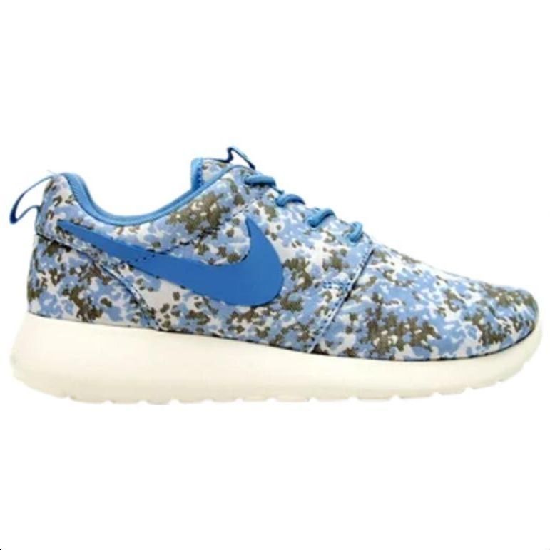(WMNS) Nike Roshe Run Premium 'Blue Camo' 525321-400