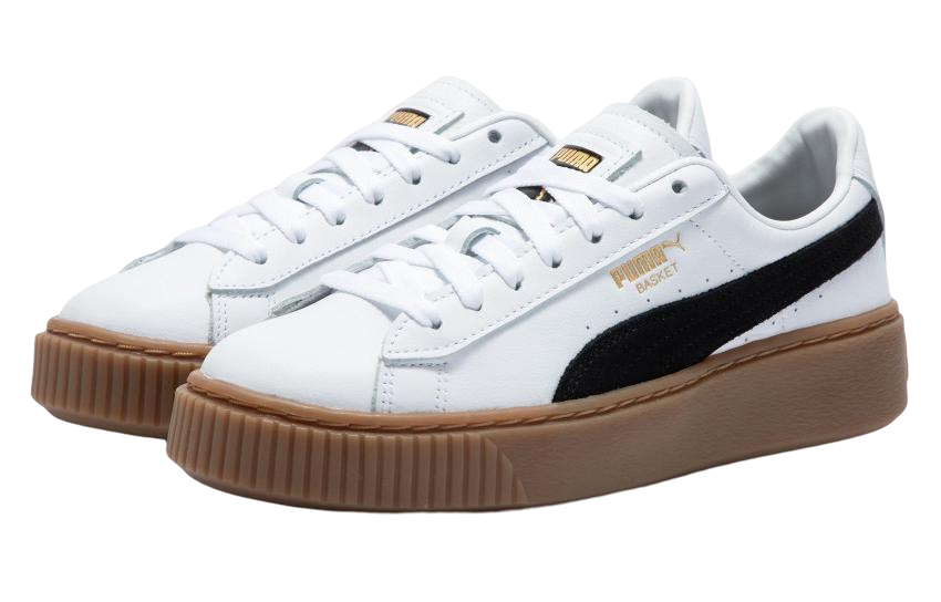 (WMNS) PUMA Basket Platform L 'White' 394369-01