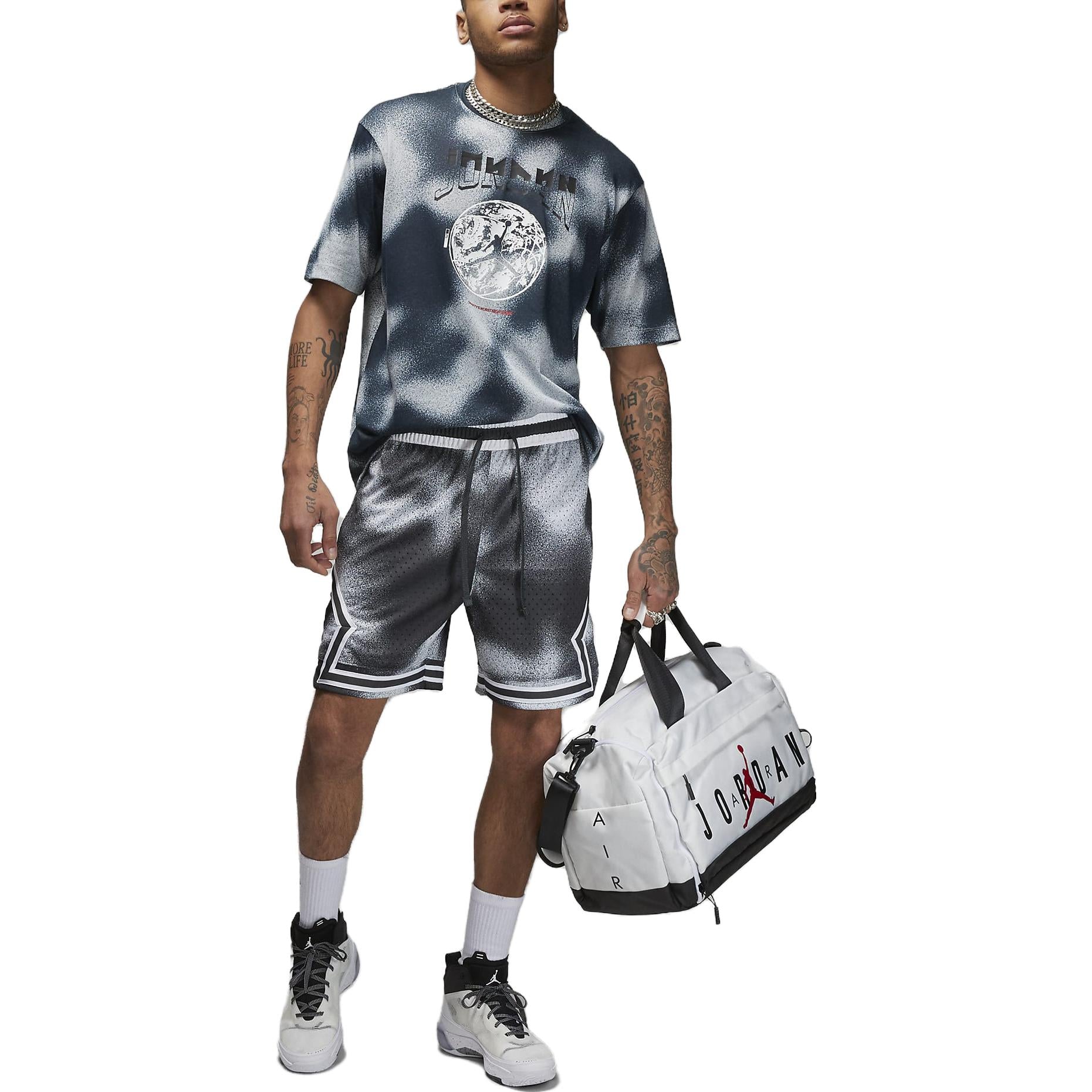 Air Jordan Dri-FIT Sport Diamond Shorts 'Dark Smoke Grey White Black' FB7576-070