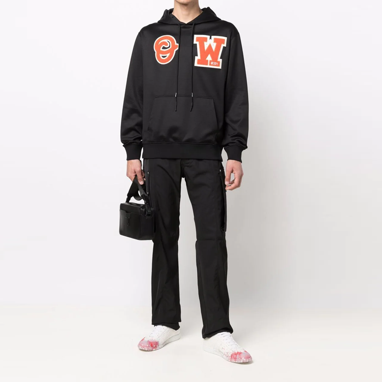 Men's Off-White Logo Black OMBB097C99FLE0061020