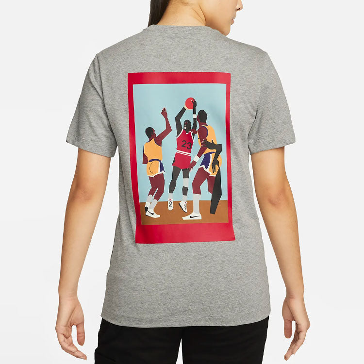 (WMNS) Jordan x Nina Chanel Abney T-shirt 'Grey' DO9806-063