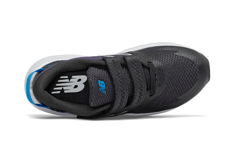 New Balance Kids' Hook and Loop Rave Run Black/Purple PTRAVLB1