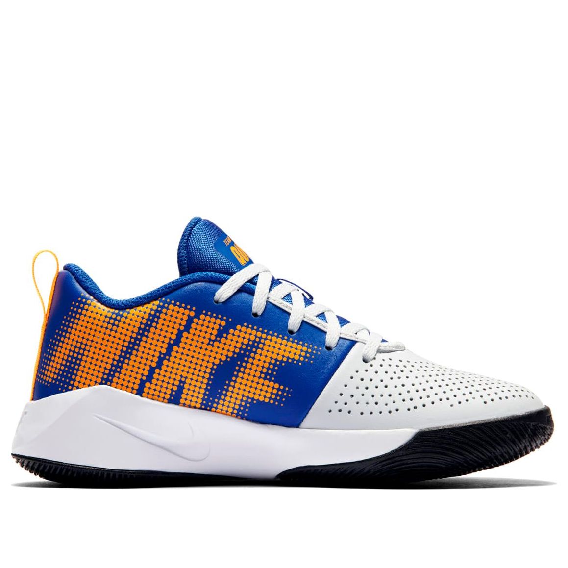 (GS) Nike Team Hustle Quick 2 'White Blue Yellow' AT5298-011