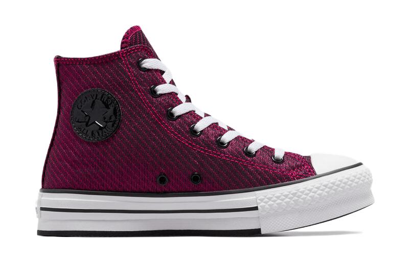 (GS) Converse Chuck Taylor All Star High Top Lift Platform Sparkle 'Prime Pink' A05496C