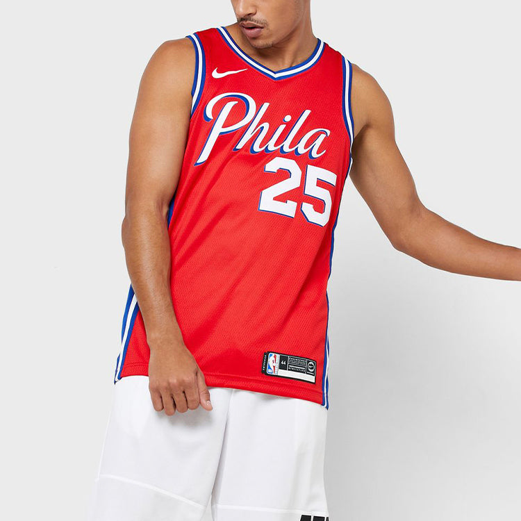 Nike Philadelphia 76ers Ben Simmons Swingman Jersey For Men Red AT9812-658