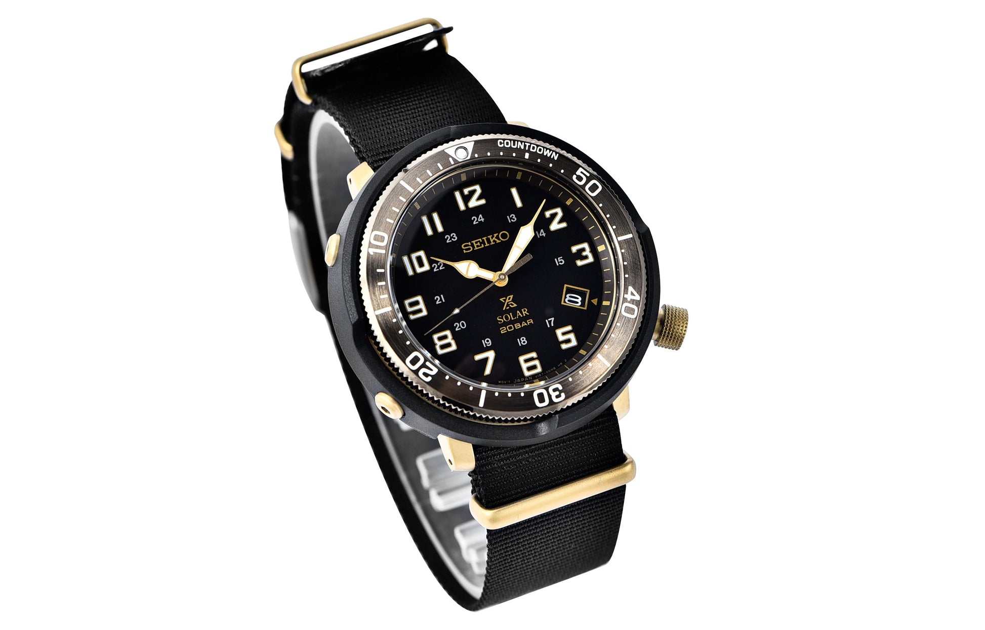 SEIKO Sports Solar Energy quartz Gold Color SBDJ028J1