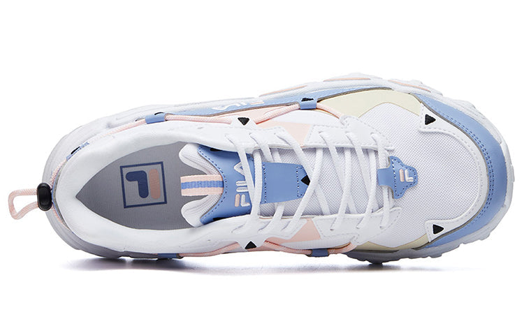 (WMNS) FILA Fluid Low Tops Sports Shoe White Blue Pink F12W114111FFL
