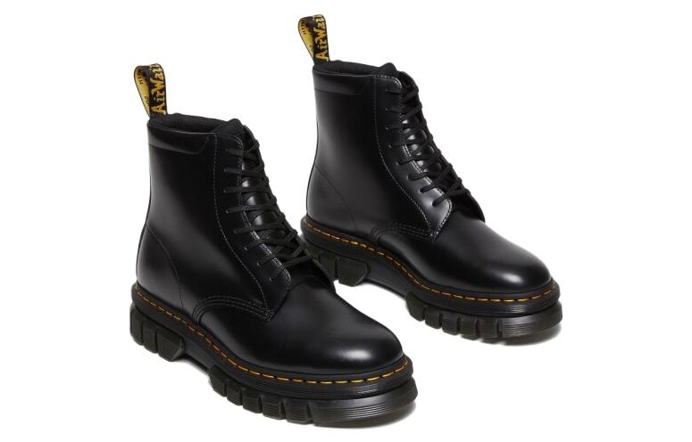 Dr. Martens Rikard Smooth Leather Platform Lace Up Boots 'Black' 27833001